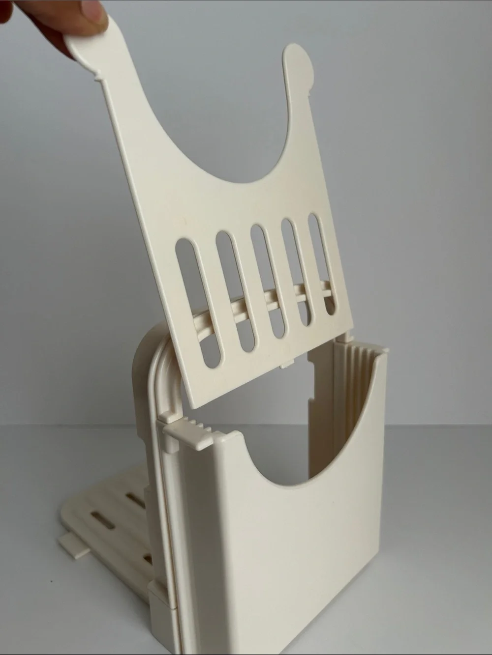 Cream Adjustable Plastic Bread Slicer Four width  - Home Organizer